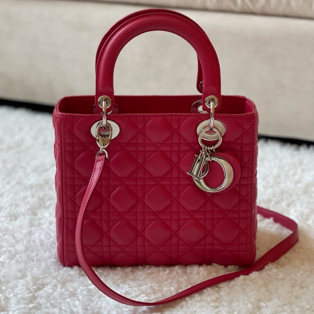 Lady Dior Cannage 2 ways bag